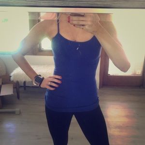 Lululemon blue Power y racerback top